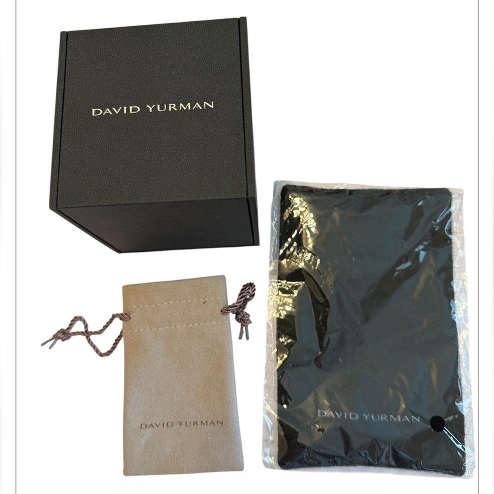 Authentic David Yurman Jewelry Box Set w Pouch & Polishing Cloth Gift Packaging